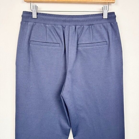 Olsen Womens Lisa Straight Leg Pants Size S Neo Bohemian Navy Blue Comfort NWT - Picture 7 of 13